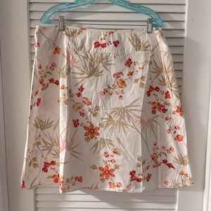New York & Company A-line Floral Print Skirt, sz 16